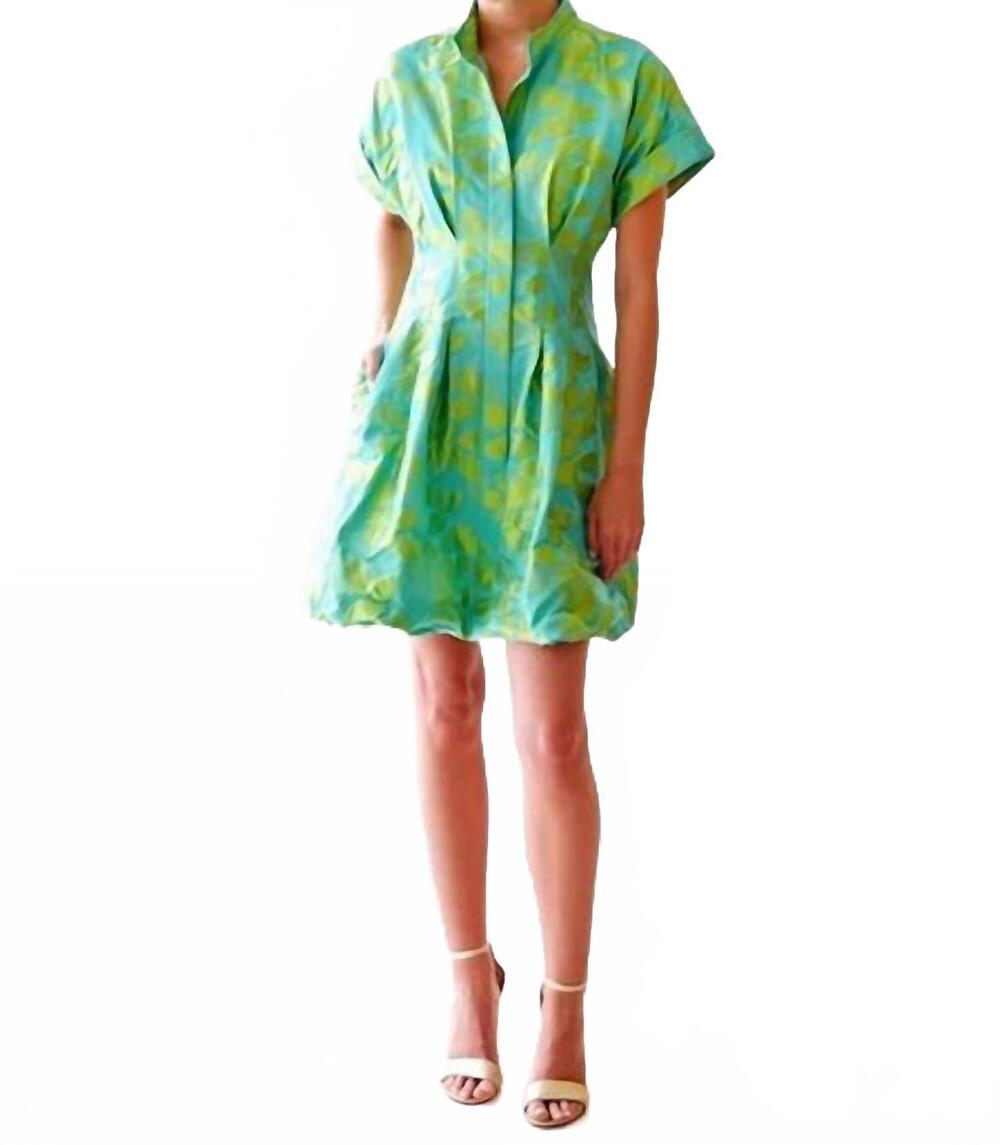 NEW FINLEY james bubble mini dress in lime green